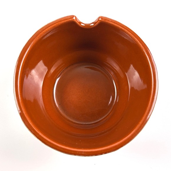 VTG MCM California Pottery Sequoia Ware 4 pc Condiment Relish Chip Dip Set Lava - Picture 5 of 12